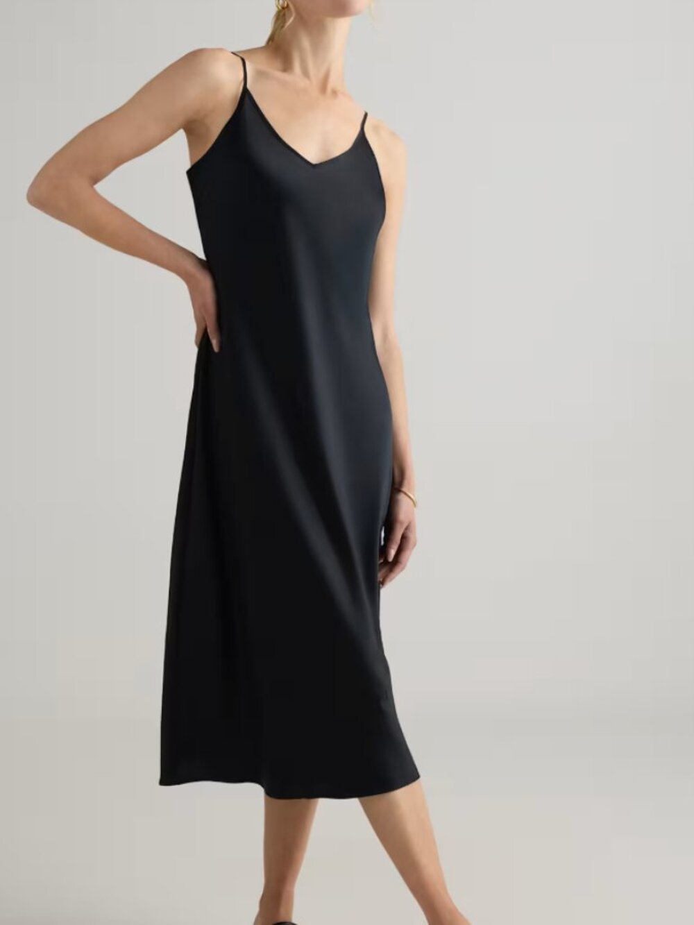 100% Washable Silk Slip Dress - Size M